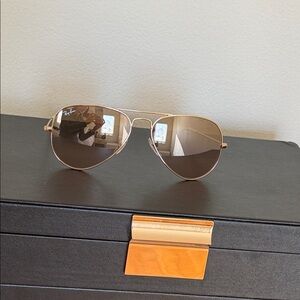 Ray-Ban Metallic Aviator Sunglasses